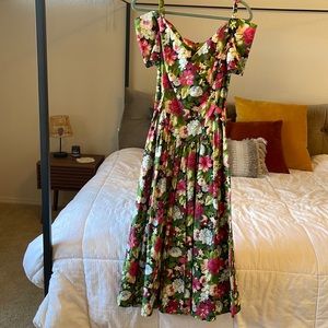 VINTAGE 80’s Expo Floral Dress